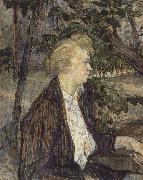 Woman Seated in a Garden toulouse-lautrec